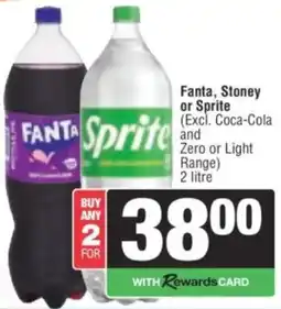 Spar Fanta, Stoney or Sprite offer