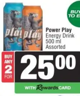 Spar Power Play Energy Drink Assorted offer