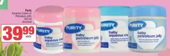 Spar Purity Aqueous Cream or Petroleum Jelly Assorted offer