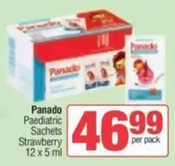 Spar Panado Paediatric Sachets Strawberry offer