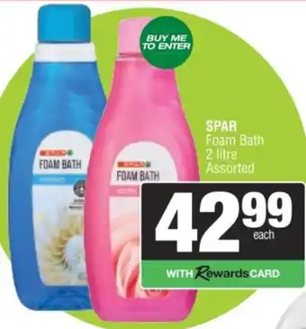 Spar SPAR Foam Bath Assorted offer