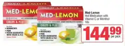 Spar Med-Lemon Hot Medication with Vitamin C or Menthol offer