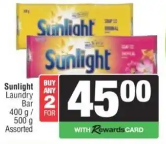 Spar Sunlight Laundry Bar Assorted offer