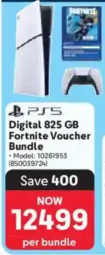 Makro PS5 Digital 825 GB Fortnite Voucher Bundle offer