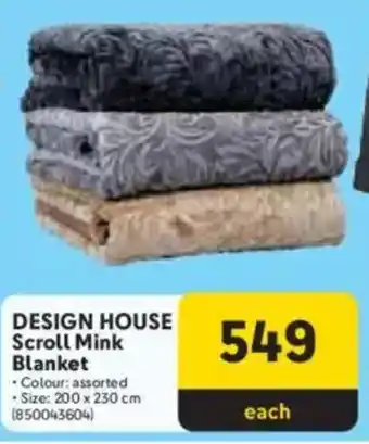 Makro Design House Scroll Mink Blanket offer