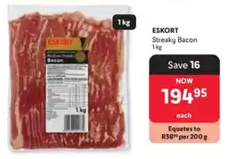 Makro Eskort Streaky Bacon offer