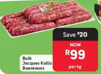 Makro Bulk Jacques Kallis Boerewors offer