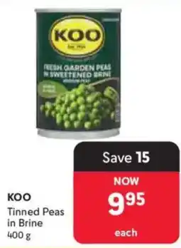 Makro Koo Tinned Peas in Brine offer