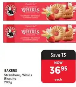 Makro Bakers Strawberry Whirls Biscuits offer