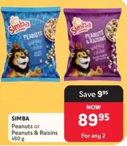 Makro Simba Peanuts or Peanuts & Raisins offer