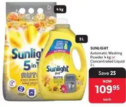 Makro Sunlight Automatic Washing Powder or Concentrated Liquid offer