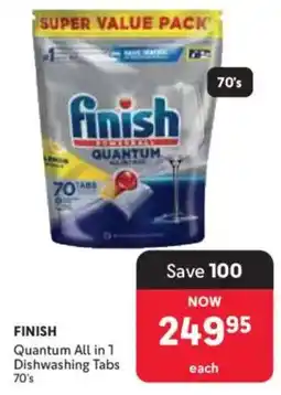 Makro Finish Quantum All in 1 Dishwashing Tabs offer