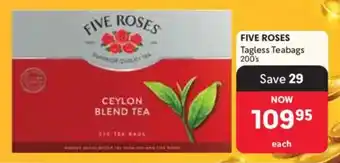 Makro Five Roses Tagless Teabags offer