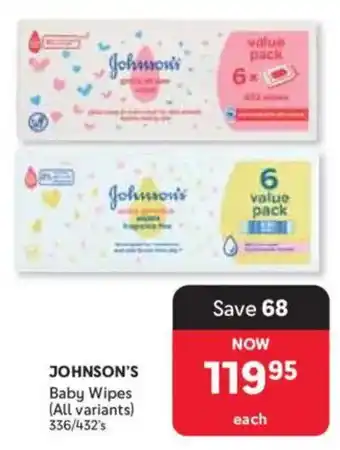 Makro Johnson's Baby Wipes offer
