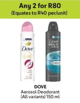Makro Dove Aerosol Deodorant offer