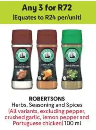 Makro Robertsons Herbs, Seasoning and Spices offer