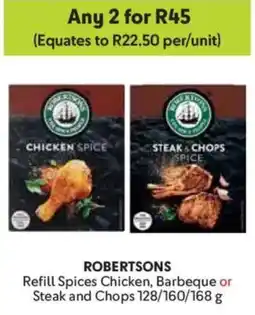 Makro Robertsons Refill Spices Chicken, Barbeque or Steak and Chops offer