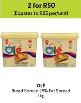 Makro Olé Bread Spread 25% Fat Spread offer