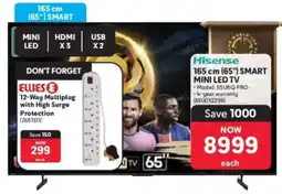 Makro Hisense 165 cm 65" Smart Mini LED TV offer