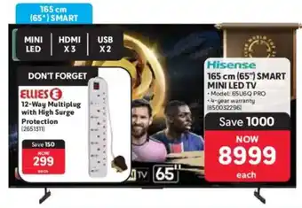 Makro Hisense 165 cm 65" Smart Mini LED TV offer