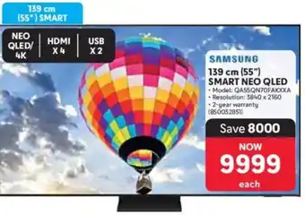 Makro Samsung 139 cm 55" Smart Neo QLED TV offer