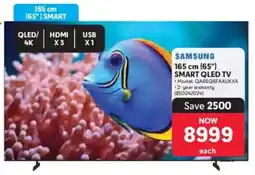 Makro Samsung 165 cm 65" Smart QLED TV offer