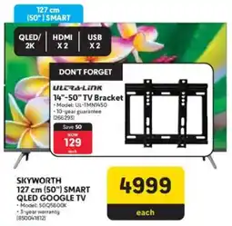 Makro Skyworth 127 cm 50" Smart QLED Google TV offer