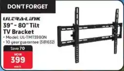 Makro Ultra-link 39"-80" Tilt TV Bracket offer