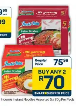 Pick n Pay Indomie Instant Noodles Assorted 5 x 80g Per Pack offer