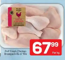 Pick n Pay PnP Fresh Chicken Braaipack 8s or 16s offer