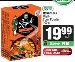 Spar Robertsons Rajah Curry Powder 100 g offer
