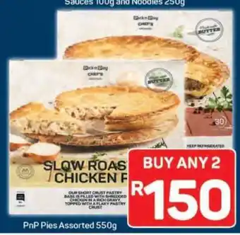 Pick n Pay PnP Pies Assorted 550g offer