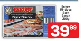 Pick n Pay Eskort Rindless Back Bacon 200g offer
