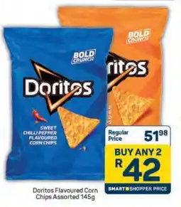 Pick n Pay Doritos Flavoured Corn Chips Assorted 145g offer