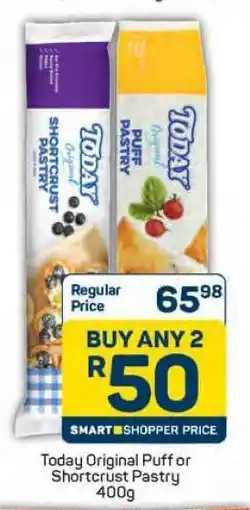 Pick n Pay Today Original Puff or Shortcrust Pastry 400g offer