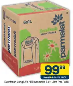 Pick n Pay Everfresh Long Life Milk Assorted 6 x 1 Litre Per Pack offer