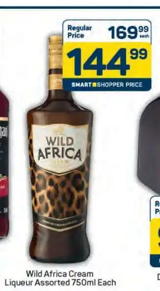 Pick n Pay Wild Africa Cream Liqueur Assorted 750ml Each offer