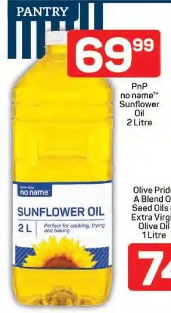 Pick n Pay PnP no name Sunflower Oil 2 Litre offer