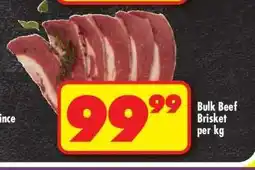 Shoprite Bulk Beef Brisket per kg offer