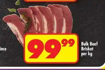 Shoprite Bulk Beef Brisket per kg offer