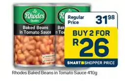 Pick n Pay Rhodes Baked Beans in Tomato Sauce 410g offer