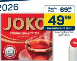 Pick n Pay Joko Tagless Tea Bags 100s offer