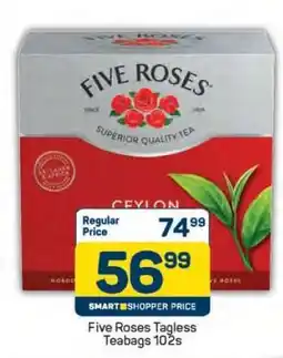 Pick n Pay Five Roses Tagless Teabags 102s offer