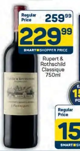Pick n Pay Rupert & Rothschild Classique 750ml offer