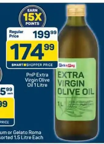 Pick n Pay PnP Extra Virgin Olive Oil 1 Litre offer