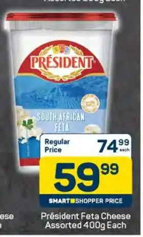 Pick n Pay Président Feta Cheese Assorted 400g Each offer