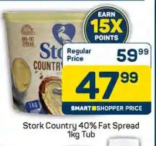 Pick n Pay Stork Country 40% Fat Spread 1kg Tub offer