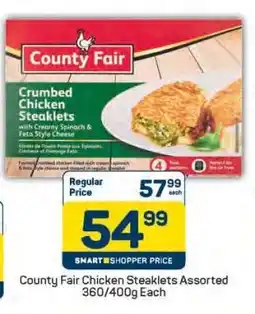 Pick n Pay County Fair Chicken Steaklets Assorted 360/400g Each offer