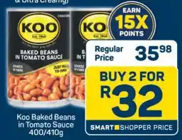 Pick n Pay Koo Baked Beans In Tomato Sauce 400/410g offer