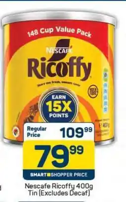 Pick n Pay Nescafé Ricoffy 400g Tin (Excludes Decaf) offer